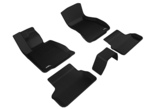 3D коврики в салон черные Sotra 3D VIP для BMW 5 Series RWD (2016-2024)